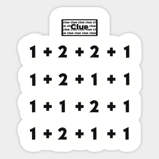 A_Clue_Number Sticker